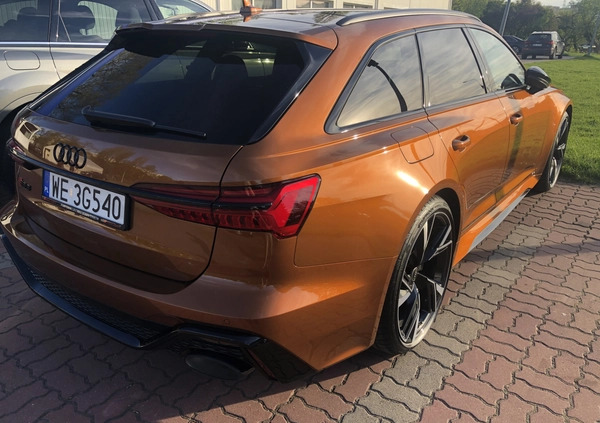 Audi RS6 cena 425000 przebieg: 133000, rok produkcji 2021 z Warszawa małe 232